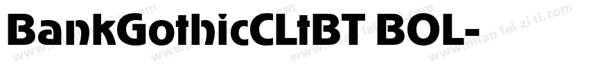 BankGothicCLtBT BOL字体转换